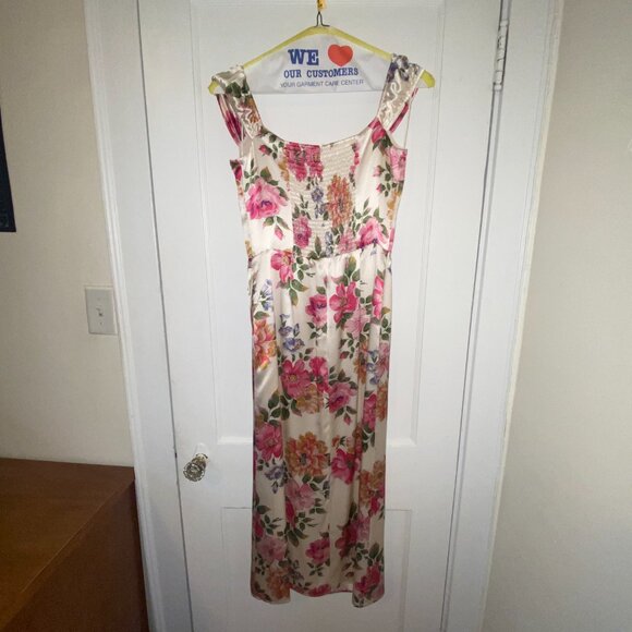 Reformation 100% Silk Dress Giverny Pattern Size 8 - Picture 3 of 5